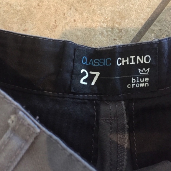 Blue Crown Classic Chino Gray Shorts - Size 27 - Picture 3 of 3